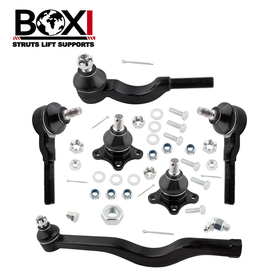 6pcs Inner Outer Tie Rod Ends Ball Joints for Dodge D50 Mitsubishi Mighty Max - Image 1 of 4