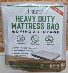 Double Size Mattress Bag for Moving and Storage -5 Mil Mattress Cover for Moving - Bild 1 von 9