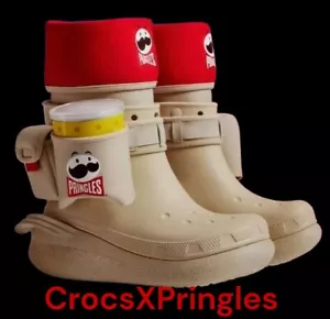 Pringles X Crocs Classic Crush Boot Bone Women’s 8 / Men’s 6 - Bild 1 von 8