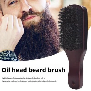 Spazzola per Capelli con Setole di Cinghiale da Uomo, Spazzola per Capelli Naturale con Selvaggina - Foto 1 di 9