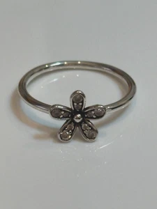 NEW Authentic PANDORA Dazzling Daisy Flower Ring 190932CZ Size 52 RETIRED - Picture 1 of 6