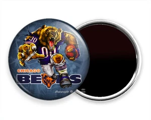 ANGRY RUNNING CHICAGO BEARS FOOTBALL TEAM FRIDGE REFRIGERATOR MAGNET GIFT IDEA - Picture 1 of 1