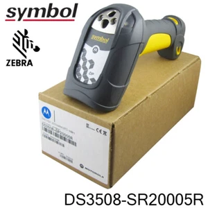 Zebra Motorola DS3508-SR20005R 1D/2D Barcode Scanner W/ USB Cable Yellow Black - Picture 1 of 15