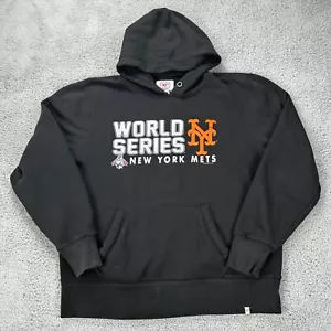 Felpa con cappuccio pullover New York Mets 2015 World Series extra large XL nero - Foto 1 di 11