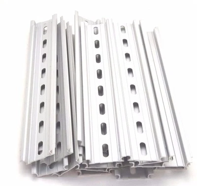 20 Pieces DIN Rail Slotted Aluminum RoHS 8 in. long 35mm 7.5mm 13.33 ft. Total - Image 1 of 4
