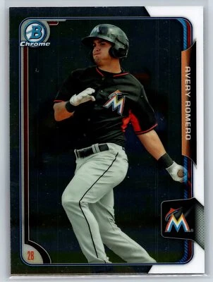 2015 Bowman Chrome Avery Romero Rookie Miami Marlins RC #BCP79 - Image 1 of 2