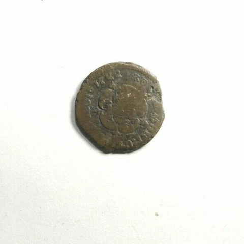 1722 Rosa Americana Pre-Colonial Halfpenny Token Bent Circulated Coin Cover
