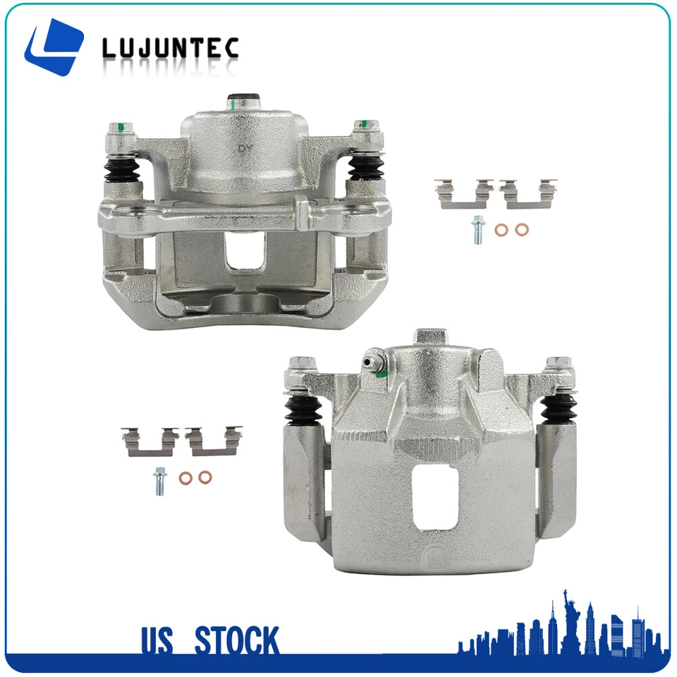 For 2007 08 09 2010 Chevrolet Cobalt Pair Front Disc Brake Calipers w/Bracket - Image 1 of 4