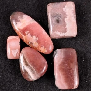 126.00 Ct Rhodochrosite Mix Shape Loose Gemstone Cabochon Plain Lot Wholesale - Picture 1 of 5