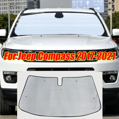 Parabrisas delantero personalizado para Jeep Compass 2017-2021 cubierta bloque UV Foto 1 de 2
