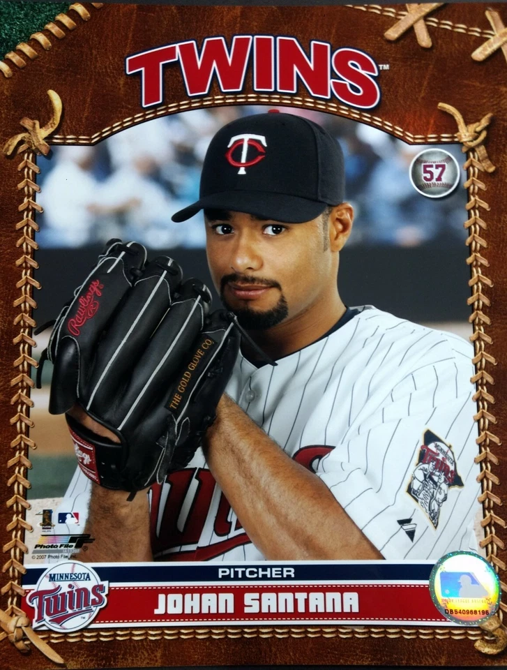 Foto 8X10 de John Santana 2007 serie Studio Minnesota Twins Foto 1 de 1