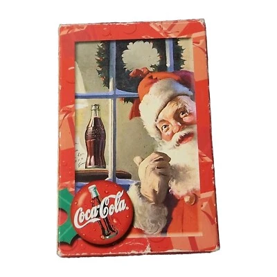 Vintage Coca-Cola Christmas Santa Claus Coke Playing Cards Complete W/Jokers - Image 1 of 4