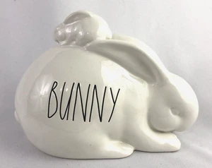 Rae Dunn Artisan Collection by Magenta Easter Bunny Cream White Rabbit Porcelain - Picture 1 of 8