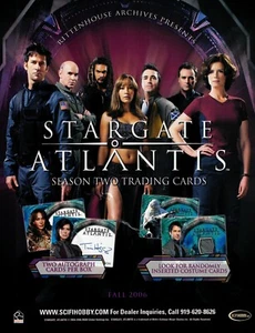 DEALER PROMO SELL SHEET RITTENHOUSE SALES FLYER 2006 STARGATE ATLANTIS SEASON 2 - Picture 1 of 2