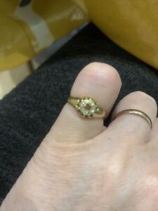 Vintage 18ct Gold Diamond Ring For Scrape Or Wear