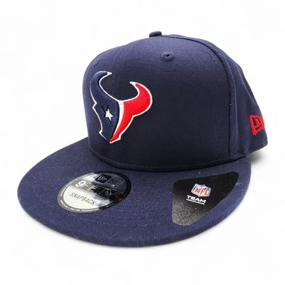 New Era Houston Texans 9Fifty Gorra Snapback Azul Ajustable Clásica Logo Gorra NUEVO Foto 1 de 4