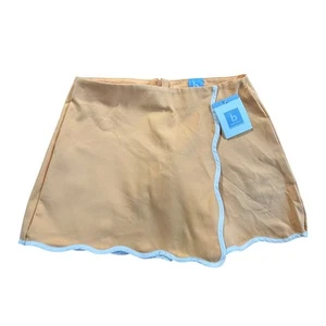 NWT Bella Bliss Salmon Scalloped Tennis Skort Girl's Size 14 - Picture 1 of 7