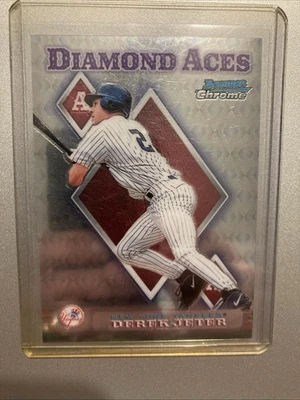 1999 Topps Bowman Chrome Diamond Aces Derek Jeter Yankees  # DA 13 - Image 1 of 4