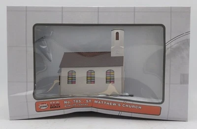 Model Power 785 HO St. Matthew's Church w/ LED Lighting EX/Box - Image 1 of 4