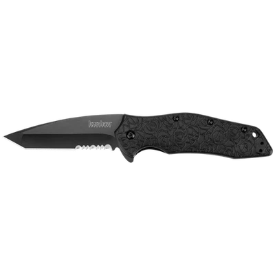 Cuchillos Kershaw Kuro Tanto 1835TBLKST 8Cr13MoV acero inoxidable negro nailon Foto 1 de 2