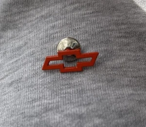 Chevrolet Logo Lapel Pin Chevy General Motors Red Cut-out - Picture 1 of 2