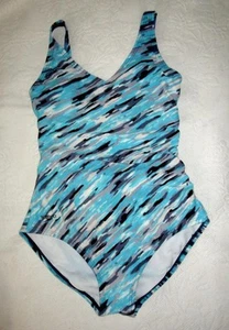 SPEEDO COSTUME DA BAGNO MONOPEZZO AQUA, BIANCO E NERO Taglia 6 - Foto 1 di 5