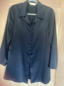 BHS schwarzes Shirt Style Tunika Top Gr. 12 preloved - Bild 1 von 9