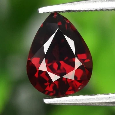💎 1,47 ct VS granada Spessartite vermelha laranja natural pera - pedra preciosa da Nigéria - Imagem 1 de 4