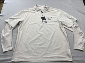 Neu Bad Birdie Herren Elements Mechanism 1/4-Reißverschluss Golfpullover Gr. XL cremefarben $ 140 - Bild 1 von 12