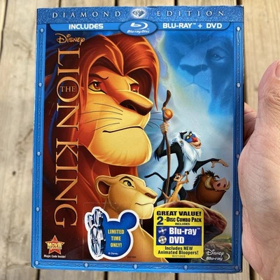 The Lion King: Diamond Edition (2-Disc Blu-ray/DVD Set, 2011) w/Slipcover SEALED - Image 1 of 4