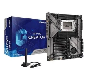 SEALED Asrock WRX80 CREATOR R2.0, AMD WRX80, sWRX8, EATX, 8 DDR4, 10G LAN - Photo 1/1