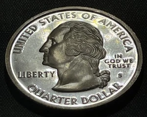 2007-S Montana State Washington Quarter 90% Silver Proof Natural Toning 53023-33 - Picture 1 of 8