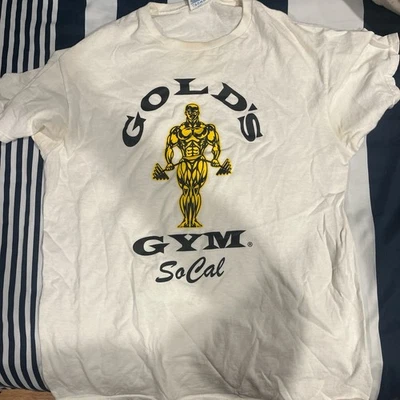 Gold’s Gym Blanco Y Amarillo Hombre’s Talla Mediana Foto 1 de 4