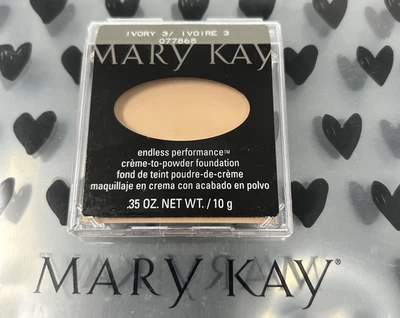 Mary Kay " Ivory 3 "Endless Performance Creme To Powder Foundation 077868 - Image 1 of 2