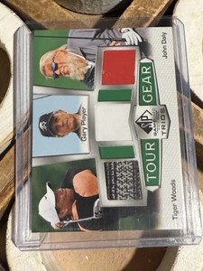 2024 SP Game Used Tour Gear Trios Tiger Woods Gary Player John Daly #TG3-WPD - Picture 1 of 6