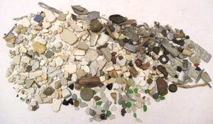 79 VINTAGE LAGO SUPERIOR SHORE WASH UP REPERTI ~ PIASTRELLE THOMSONITE BEACH GLASS +++ - Foto 1 di 7