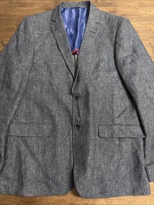 Ben Sherman 42R Two Buttons Men's Sport Coat Jacket Blazer Linen Cotton Blend - Image 1 of 4