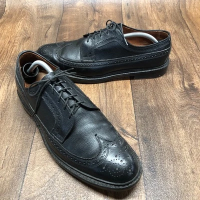 Brooks Brothers Alden MacNeil Black Wingtip Oxford Leather Men's 11.5 D USA MADE - Image 1 of 4