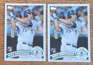 MIKE MOUSTAKAS - 2011 TOPPS UPDATE ROOKIE CARD (2) #US192 - Foto 1 di 2