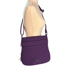 Vera Bradley Elderberry Hipster Crossbody Bag Purple NEW - Picture 1 of 6