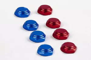 Set of 8 Aluminum 12mm Wheel Hub Nuts Screws for RC Cars Trucks - Picture 1 of 4