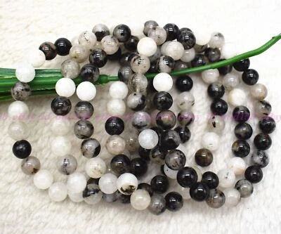 Wholesale 6 Pcs Black Rutilated Quartz 7.5” Crystal Healing Stretch Bracelet - Image 1 of 4