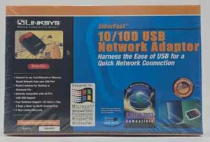 Linksys USB100TX EtherFast 10/100 USB Ethernet Network Adapter - NEW, SEALED - Photo 1/1