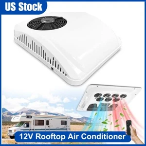12V RV Air Conditioner Heat & Cool Rooftop Camper Trailer Electric AC Unit Kit - Picture 1 of 13