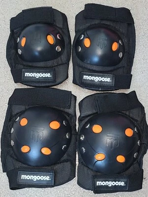 Mongoose MG506-3  MG506A-3 BMX Bike Gel Knee and Elbow Pads for kids 8-14 - Image 1 of 4