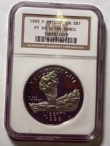 1999 P Yellowstone Liberty Dollar - Picture 1 of 2
