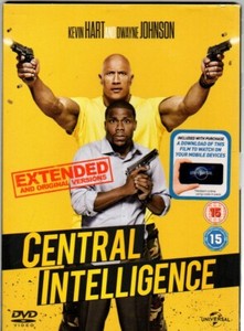 Central Intelligence (DVD with card slipcase, 2016) Dwayne Johnson & Kevin Hart
