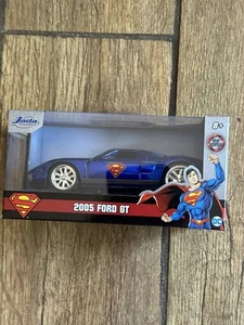 DC Superman 2005 FORD GT 💥Blue/red✰ JADA Hollywood💥1:32 - Picture 1 of 3