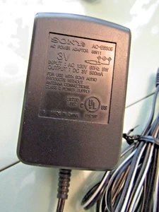 Original Genuine 3V Sony AC-ES305 Power Adaptor for MiniDisc Players - Picture 1 of 6