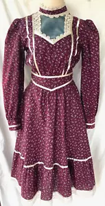 VTG 70s..JESSECA McCLIINTOCK.. GUNNE SAX..PRAIRIE DRESS..COTTAGE..CORE..XS - Picture 1 of 8